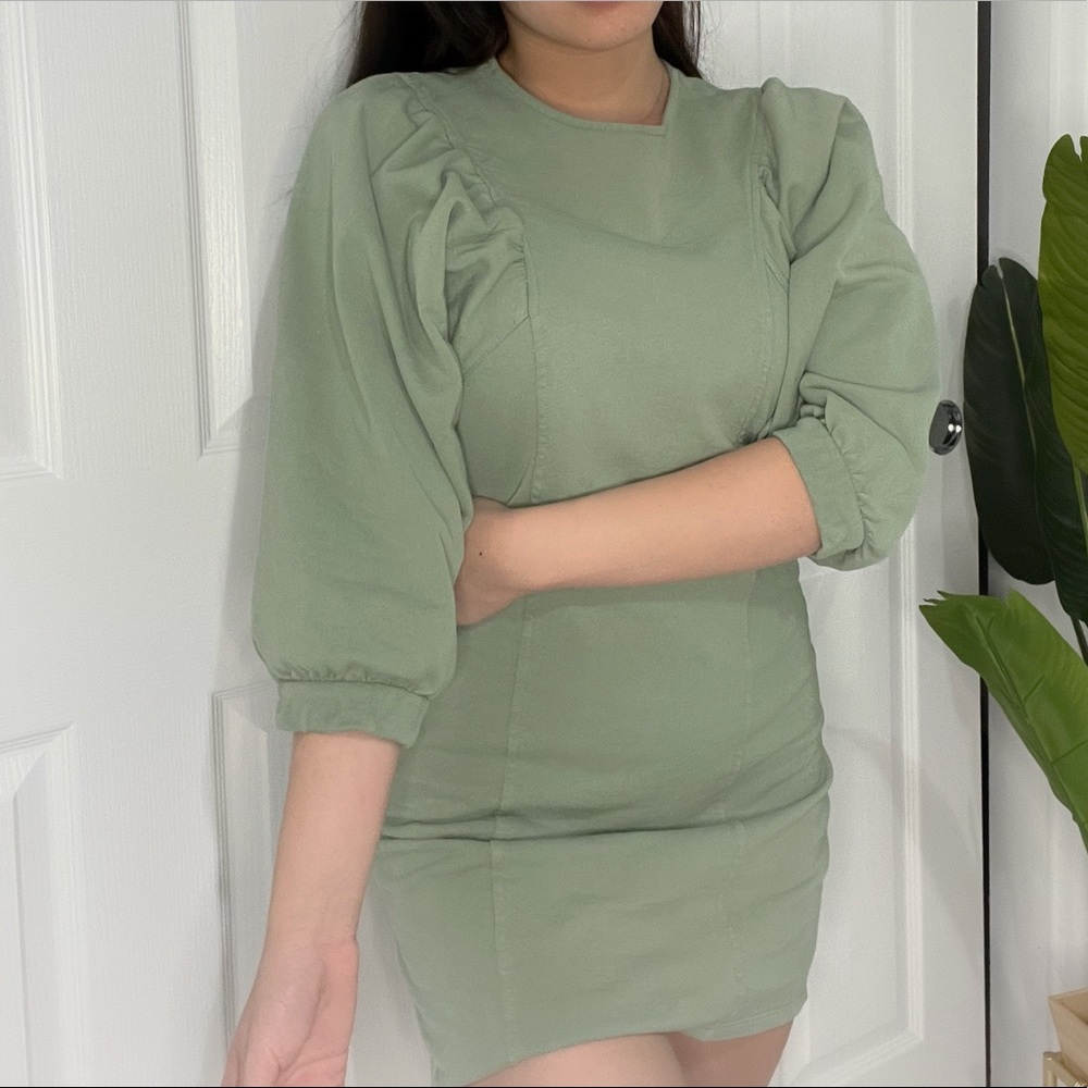 Bershka Green Dress